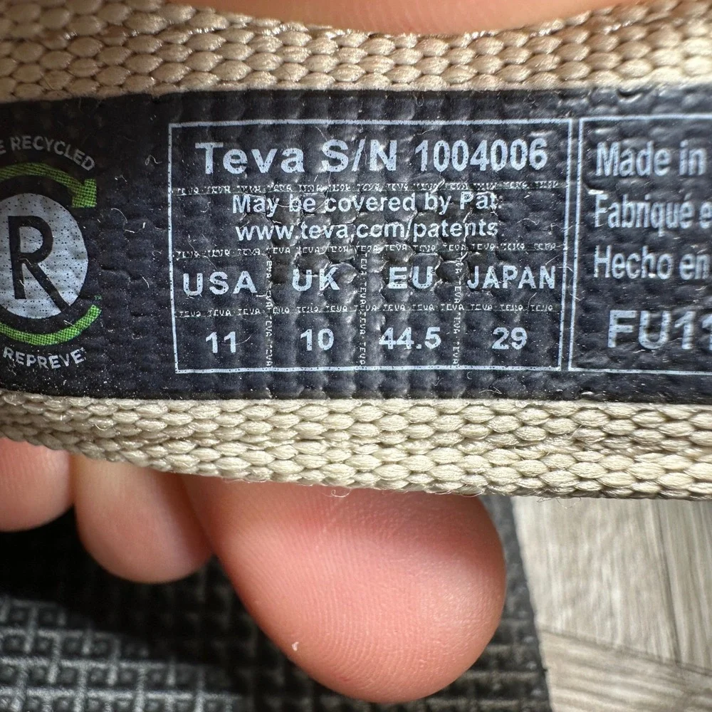 Teva‎ Original Universal Sandals Mens 11 Sesame Tan Strappy Outdoor NEW